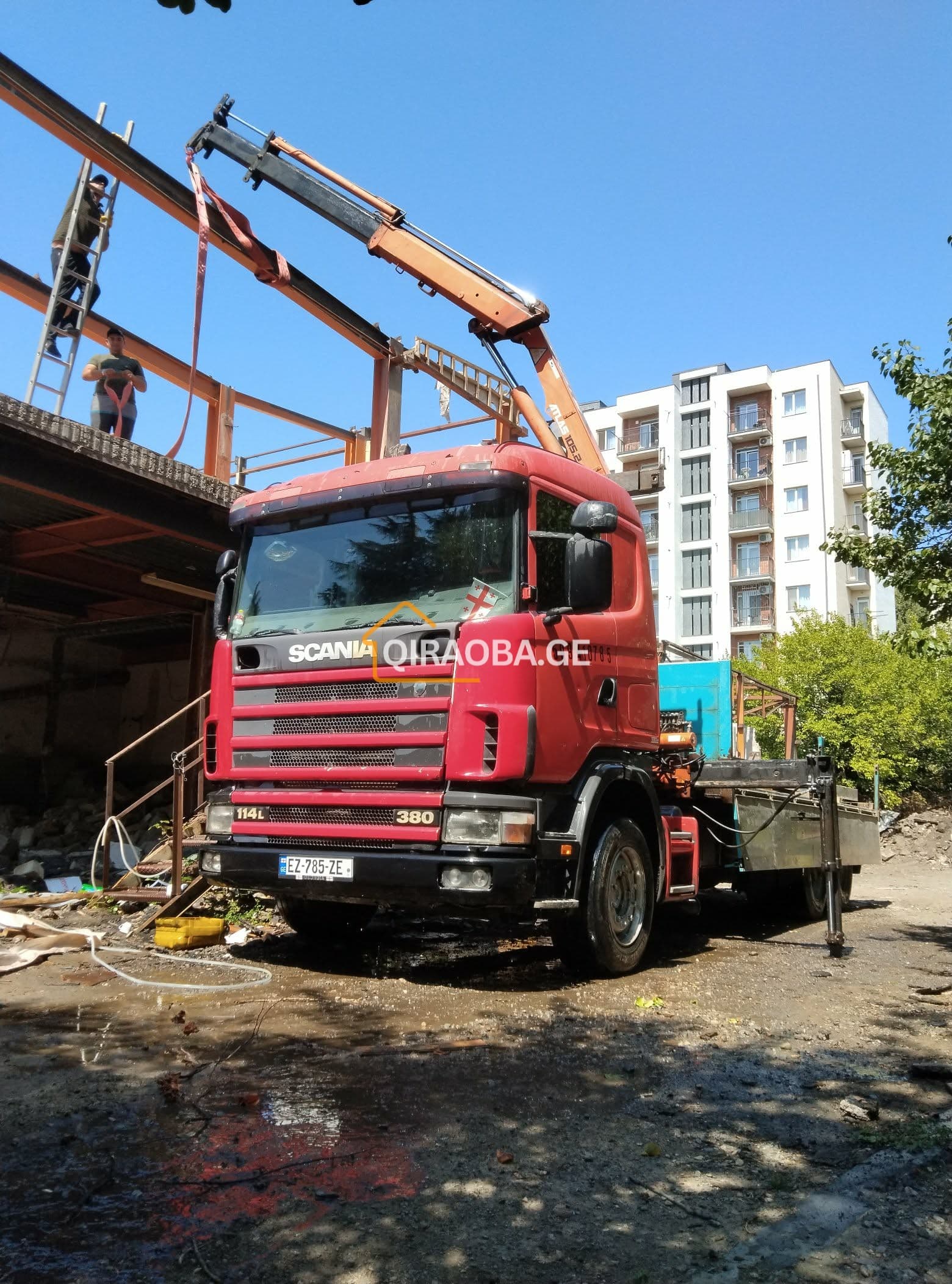 სატვირთო ამწე კრანი მანიპულატორი ჰაიაპი