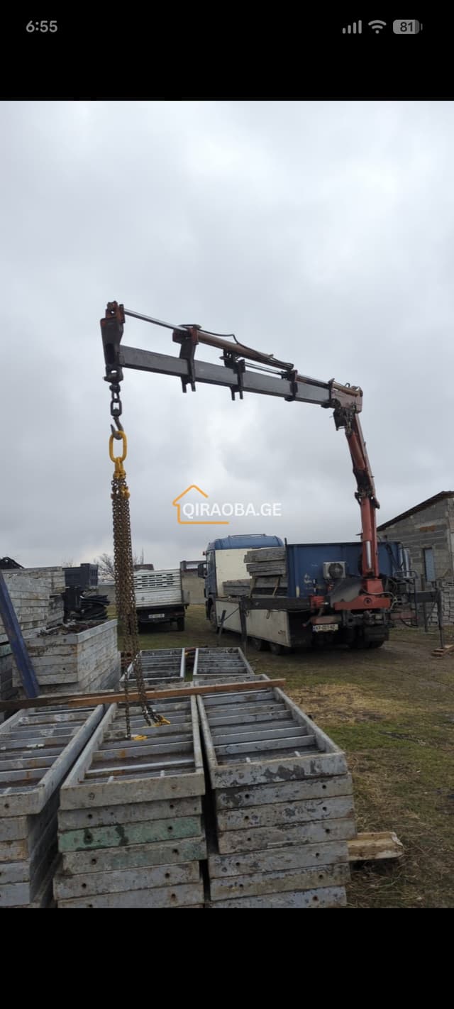 amwe krani ,ამწე მანიპულატორის ქირაობა ტვირთის გადაზიდვა - სურათი 4